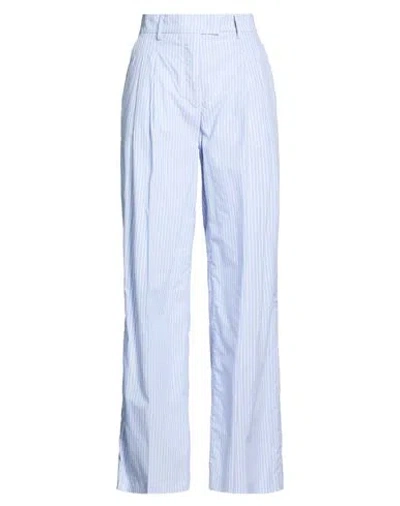 Seventy Venezia Woman Pants Sky Blue Size 6 Cotton