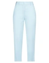 Seventy Venezia Woman Pants Sky Blue Size 6 Virgin Wool, Elastane
