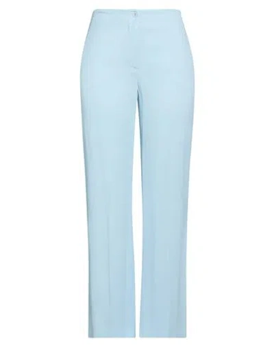 SEVENTY VENEZIA SEVENTY VENEZIA WOMAN PANTS SKY BLUE SIZE 10 VISCOSE