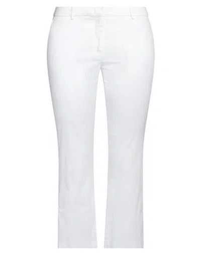 Seventy Venezia Woman Pants White Size 12 Cotton, Elastane