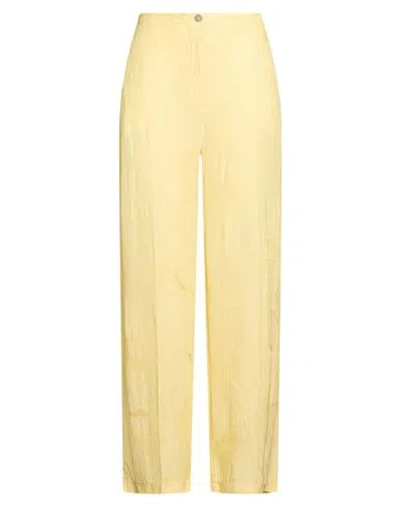 Seventy Venezia Woman Pants Yellow Size 8 Viscose