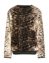Seventy Venezia Woman Puffer Beige Size 10 Cotton In Sand