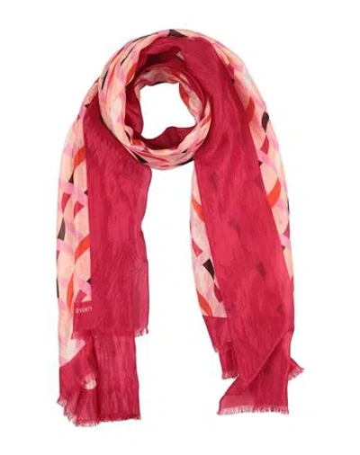 Seventy Venezia Woman Scarf Pink Size - Silk In Red