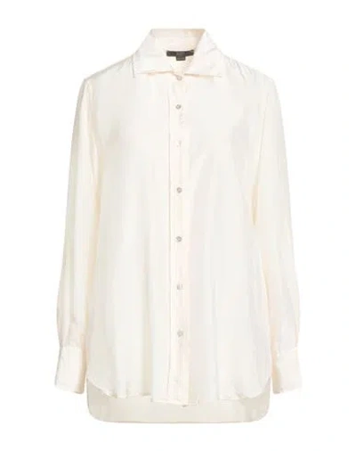 Seventy Venezia Woman Shirt Beige Size 6 Silk In Neutral