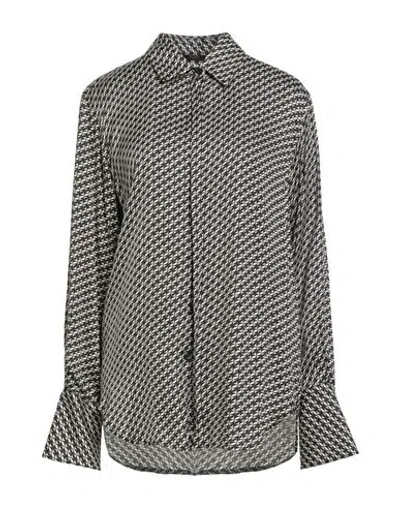 Seventy Venezia Woman Shirt Black Size 14 Viscose In Multi