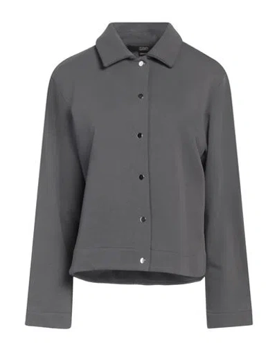 Seventy Venezia Woman Shirt Grey Size S Cotton, Polyester