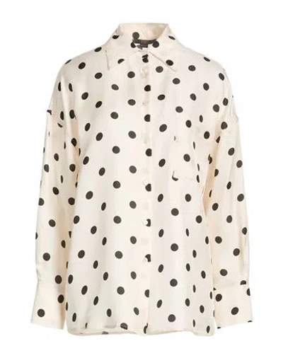 Seventy Venezia Woman Shirt Ivory Size 8 Silk In Neutral