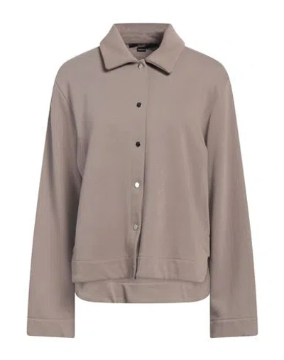 Seventy Venezia Woman Shirt Khaki Size M Cotton, Polyester In Beige