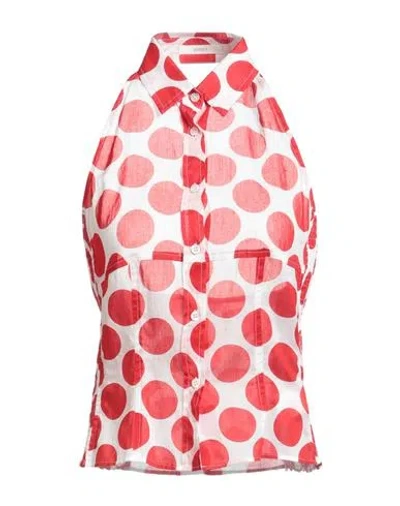Seventy Venezia Woman Shirt Red Size 6 Cotton