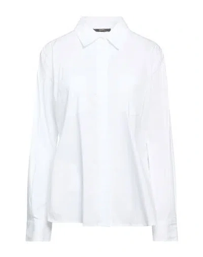 Seventy Venezia Woman Shirt White Size 10 Cotton, Polyamide, Elastane