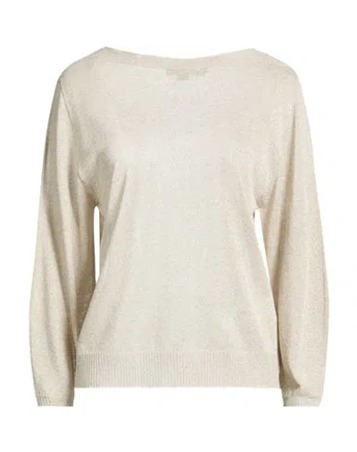 Seventy Venezia Woman Sweater Beige Size L Viscose, Polyester In Neutral