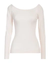 Seventy Venezia Woman Sweater Blush Size S Virgin Wool, Polyester In Pink
