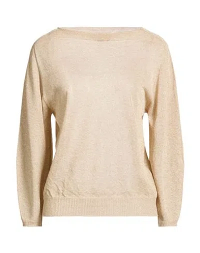 Seventy Venezia Woman Sweater Sand Size S Viscose, Polyester In Neutral