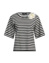 Seventy Venezia Woman T-shirt Black Size S Cotton