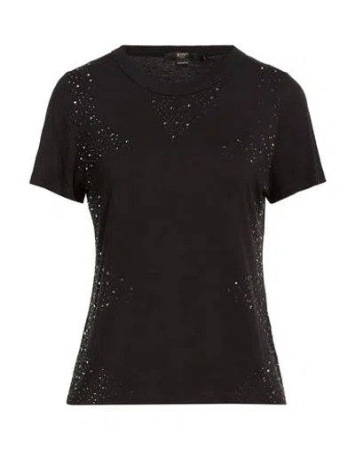 Seventy Venezia Woman T-shirt Black Size Xl Viscose, Elastane