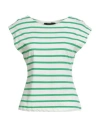 Seventy Venezia Woman T-shirt Green Size L Cotton In Green