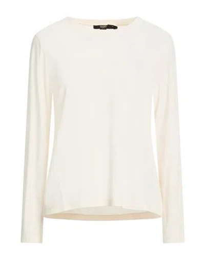 Seventy Venezia Woman T-shirt Ivory Size S Cotton, Modal, Acetate In White