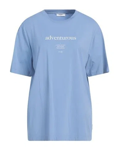Seventy Venezia Woman T-shirt Light Blue Size L Cotton