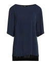Seventy Venezia Woman T-shirt Midnight Blue Size L Polyester, Elastane In Blue