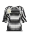 Seventy Venezia Woman T-shirt Midnight Blue Size S Cotton