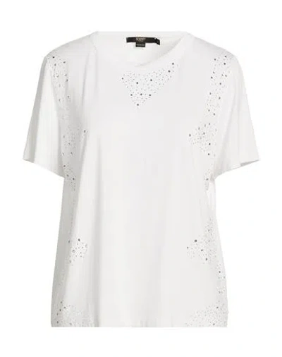 Seventy Venezia Woman T-shirt White Size Xl Viscose, Elastane