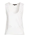 Seventy Venezia Woman Tank Top White Size M Viscose, Elastane In White