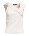 Seventy Venezia Woman Top White Size L Polyester, Elastane In Neutral
