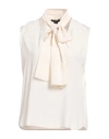 Seventy Venezia Woman Top Ivory Size Xs Cotton, Modal, Acetate, Silk In White