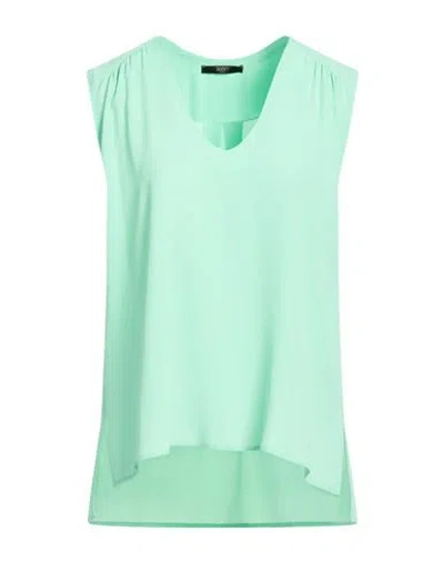 Seventy Venezia Woman Top Light Green Size 10 Acetate, Silk