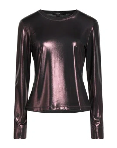 Seventy Venezia Woman Top Plum Size L Polyester, Elastane, Polyurethane In Burgundy