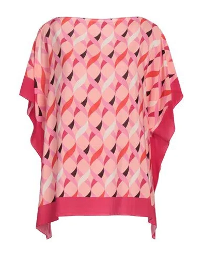 Seventy Venezia Woman Top Salmon Pink Size Onesize Silk