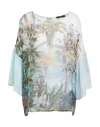 Seventy Venezia Woman Top Sky Blue Size 12 Viscose In Blue