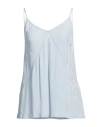 Seventy Venezia Woman Top Sky Blue Size 6 Viscose
