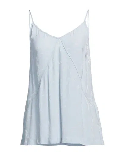 Seventy Venezia Woman Top Sky Blue Size 6 Viscose