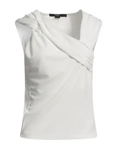 Seventy Venezia Woman Top White Size L Polyester, Elastane