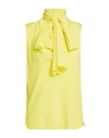 Seventy Venezia Woman Top Yellow Size S Cotton, Modal, Acetate, Silk