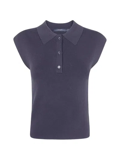 Seventy Viscose Polo Shirt In Blue
