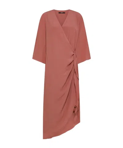Seventy V-neck Dress In Brown