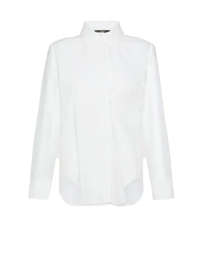 Seventy White Long-sleeved Shirt In Bianco