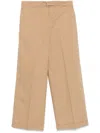 Seventy Beige Cotton Trousers In Brown