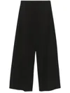 Seventy Black Trousers Featuring Elasticated Waistband In Black