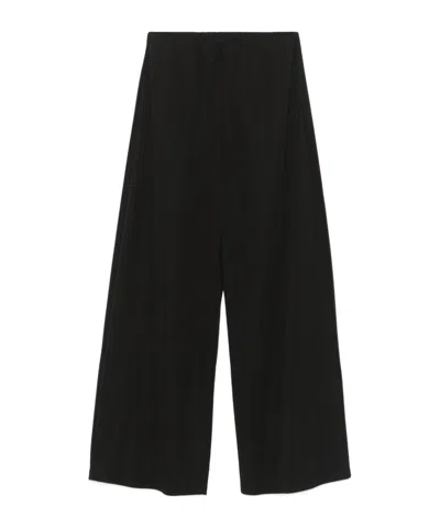 SEVENTY SEVENTY ELASTICATED WAISTBAND WIDE-LEG TROUSERS