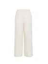 SEVENTY WIDE WHITE HIGH-WAISTED TROUSERS