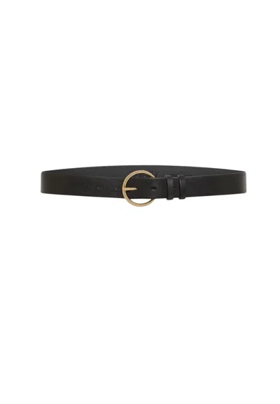 Seventy Women's Belt  With Round Buckle In Black