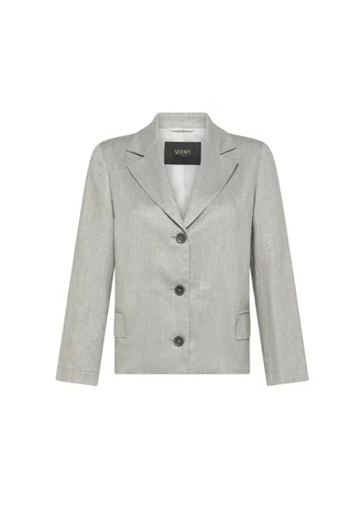 Seventy Women's Jacket  Lurex In Silver