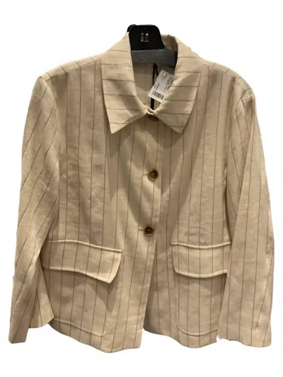 Seventy Women's Striped Jacket In Panna