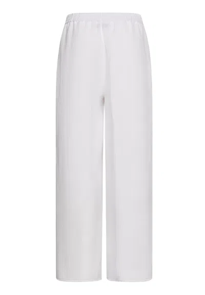 Seventy Women's Trousers  Unclean Edge In White