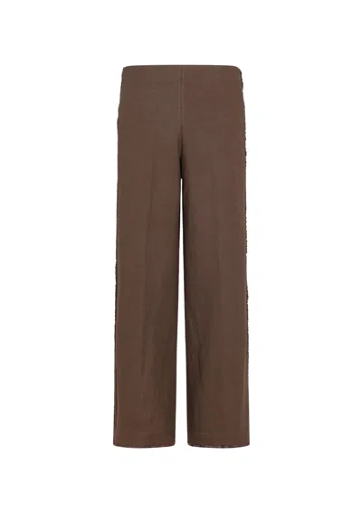 SEVENTY WOMEN'S TROUSERS SEVENTY WITH SIDE FRINGES