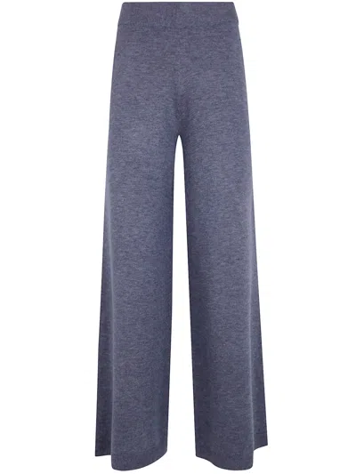 Seventy Wool Blend Wide Leg Trousers In Multi