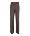Seventy Houndstooth-pattern Wool Trousers In Brown